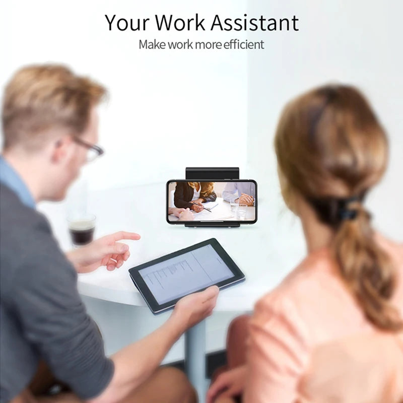 Phone Holder Stand - Portable Desk Mount for iPhone & Tablets