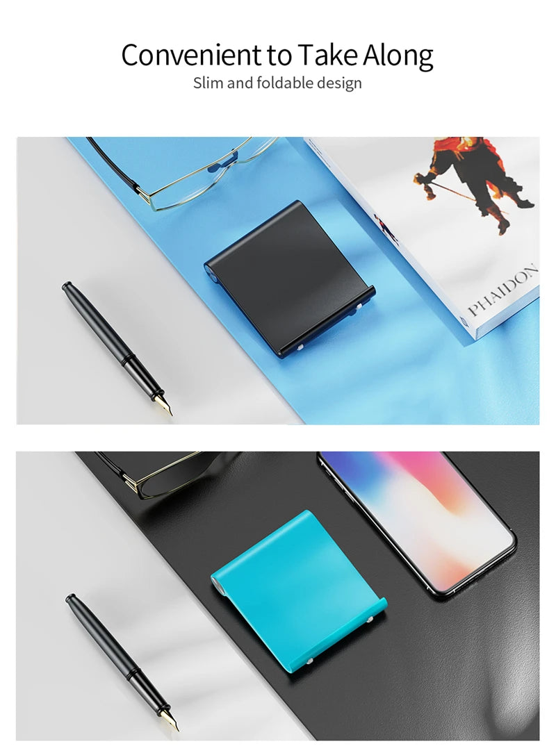Phone Holder Stand - Portable Desk Mount for iPhone & Tablets