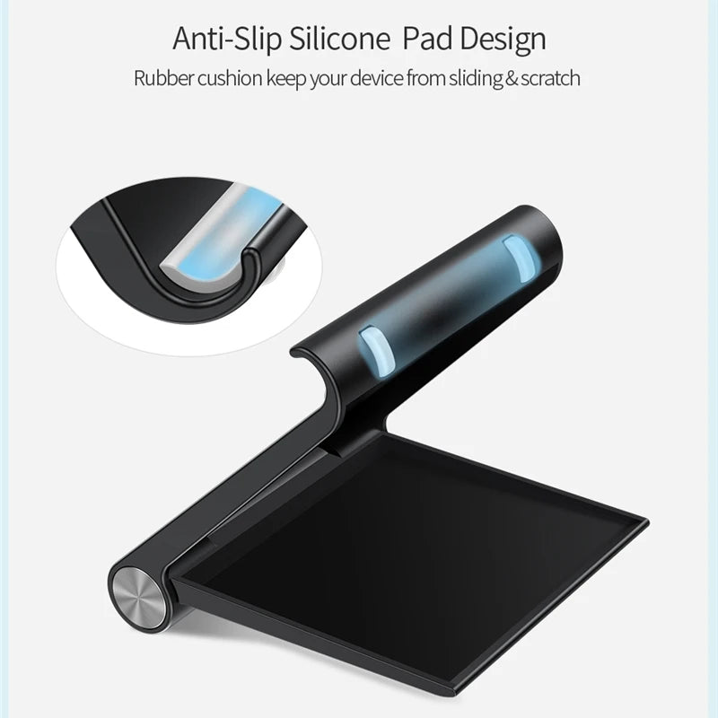 Phone Holder Stand - Portable Desk Mount for iPhone & Tablets
