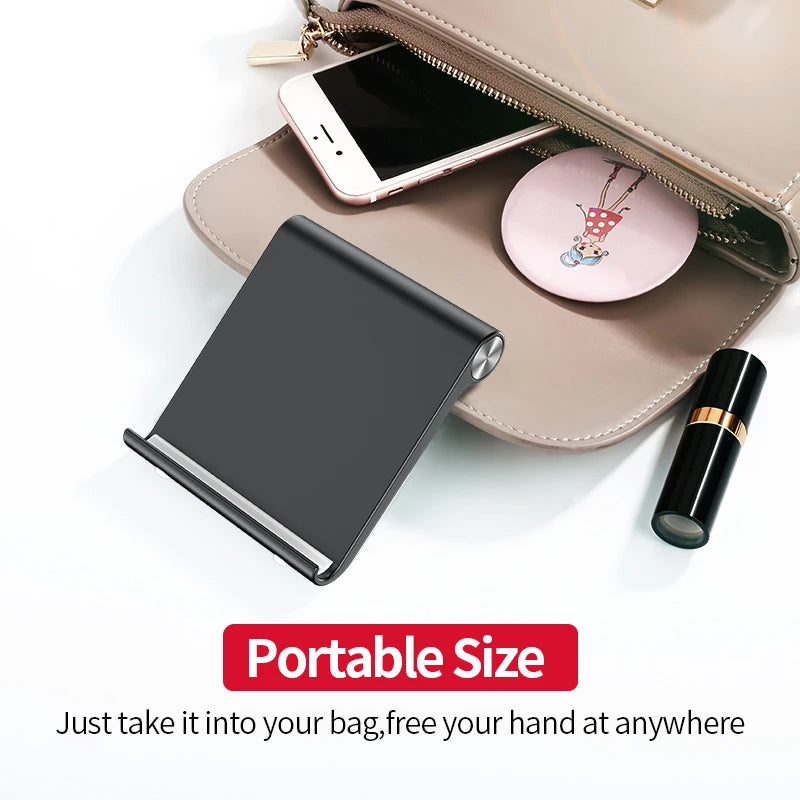 Phone Holder Stand - Portable Desk Mount for iPhone & Tablets