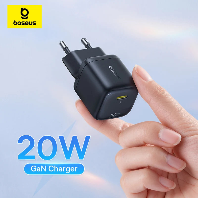 Baseus 20W USB-C Portable Charger - PD Fast Charging for iPhone