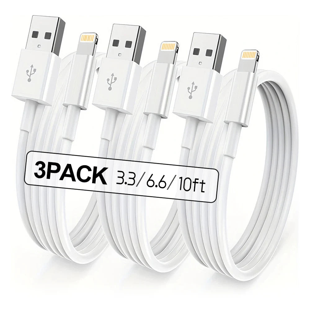 MFI certified charger cable suitable for iPhone 10 FT USB to Lightning data cable suitable for iPhone 14 13 12 11 XS XR X 7 6