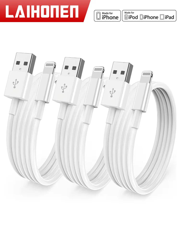 MFi Certified USB-A Lightning Charging Cable for iPhone 13/12/11