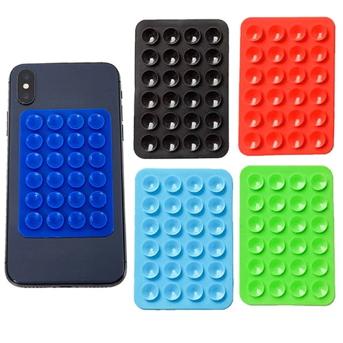 1PC Double Side Silicone Suction Pad For Mobile Phone Fixture Suction Cup Backed Adhesive Silicone Rubber Sucker Pad For Fixing