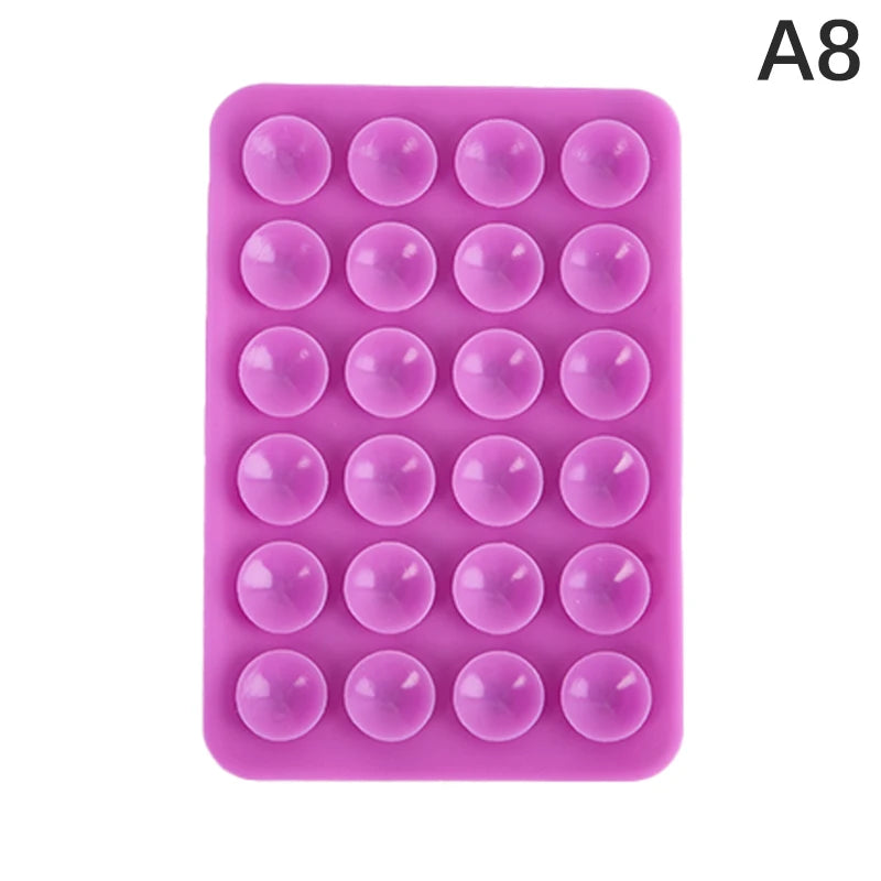 1PC Double Side Silicone Suction Pad For Mobile Phone Fixture Suction Cup Backed Adhesive Silicone Rubber Sucker Pad For Fixing