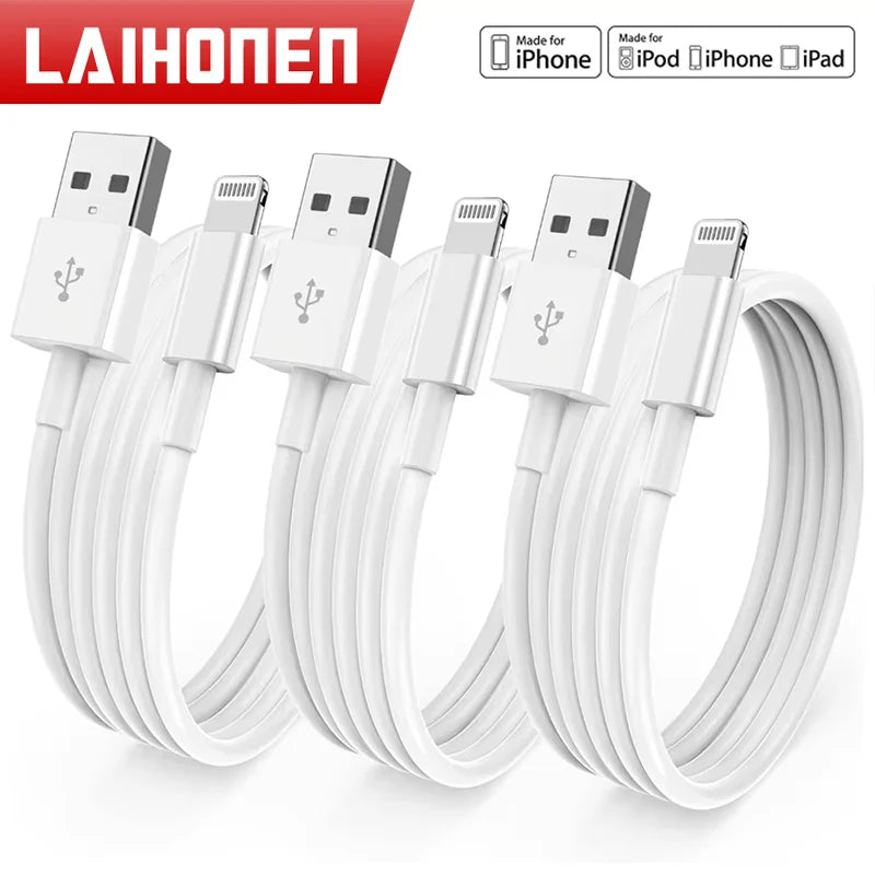 MFi Certified USB-A Lightning Charging Cable for iPhone 13/12/11