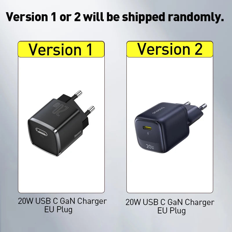 Baseus 20W USB-C Portable Charger - PD Fast Charging for iPhone