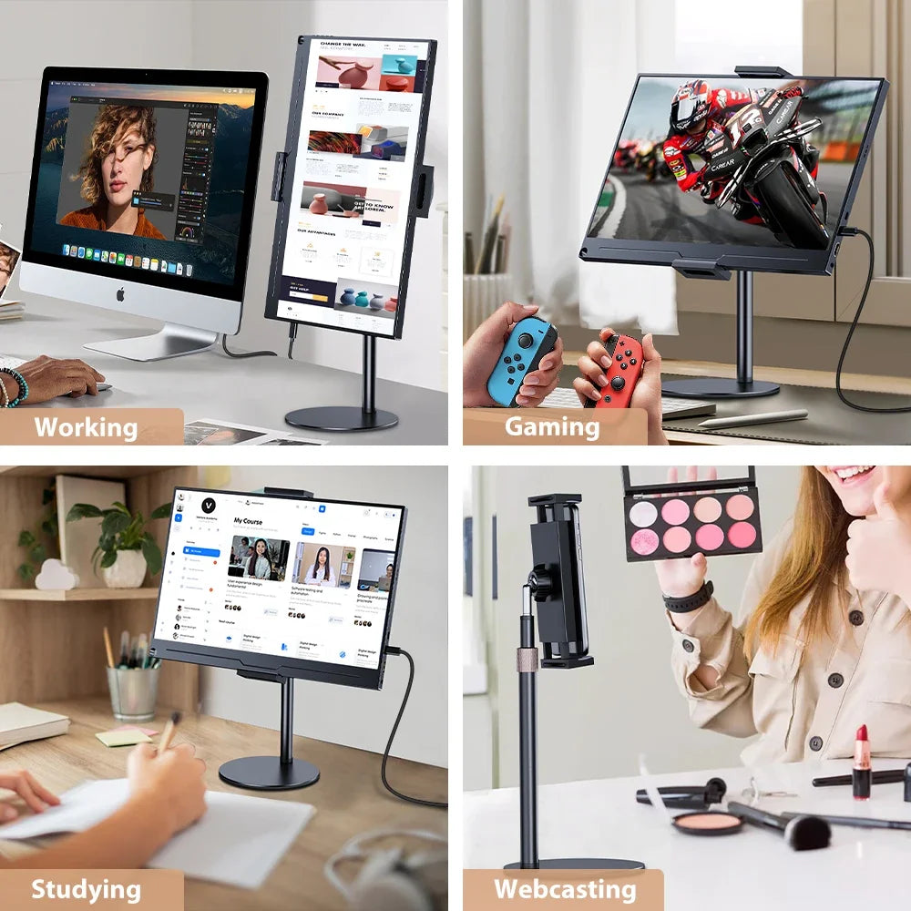 Cdisplay Portable Monitor Stand - Adjustable Height for 4.7-17.3"
