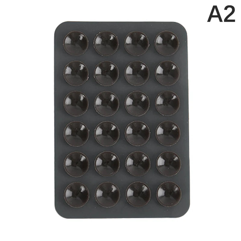1PC Double Side Silicone Suction Pad For Mobile Phone Fixture Suction Cup Backed Adhesive Silicone Rubber Sucker Pad For Fixing