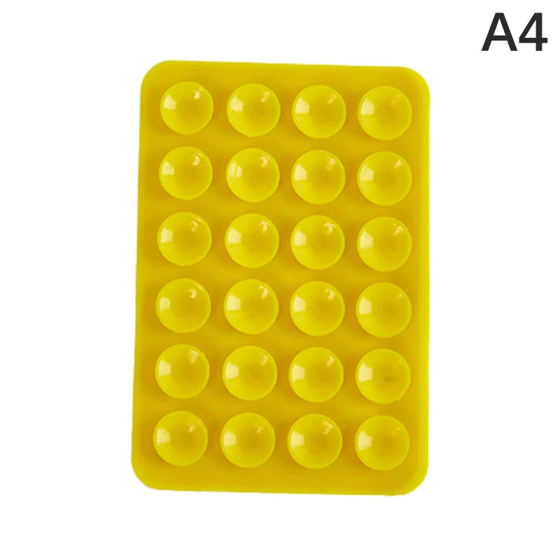 1PC Double Side Silicone Suction Pad For Mobile Phone Fixture Suction Cup Backed Adhesive Silicone Rubber Sucker Pad For Fixing