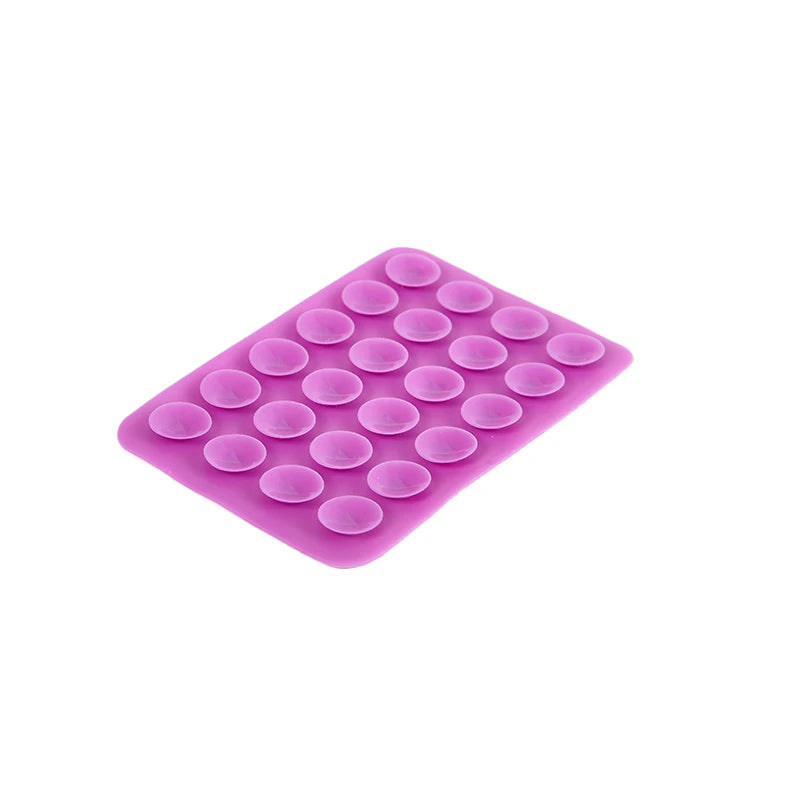 1PC Double Side Silicone Suction Pad For Mobile Phone Fixture Suction Cup Backed Adhesive Silicone Rubber Sucker Pad For Fixing