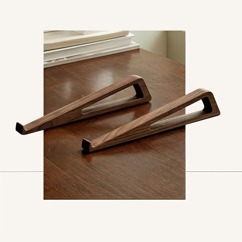 Foldable Wooden Laptop Stand - Ergonomic 12° Angle