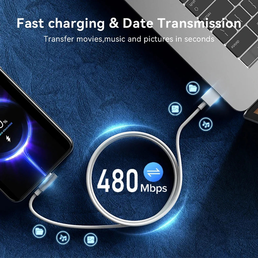 NNBILI 120W USB Type C Cable 90 Degree Elbow Super Fast Charge USB C Cable For Xiaomi 17 15 14 13 12 11 Pro Lite Redmi Note
