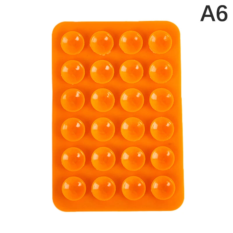 1PC Double Side Silicone Suction Pad For Mobile Phone Fixture Suction Cup Backed Adhesive Silicone Rubber Sucker Pad For Fixing