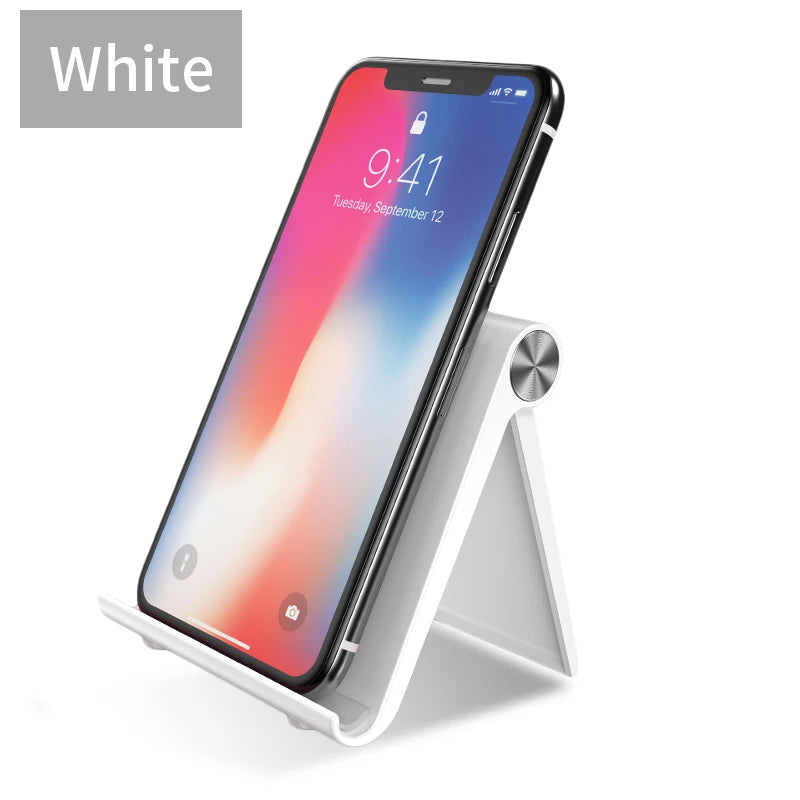Phone Holder Stand - Portable Desk Mount for iPhone & Tablets