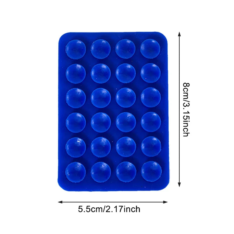 1PC Double Side Silicone Suction Pad For Mobile Phone Fixture Suction Cup Backed Adhesive Silicone Rubber Sucker Pad For Fixing