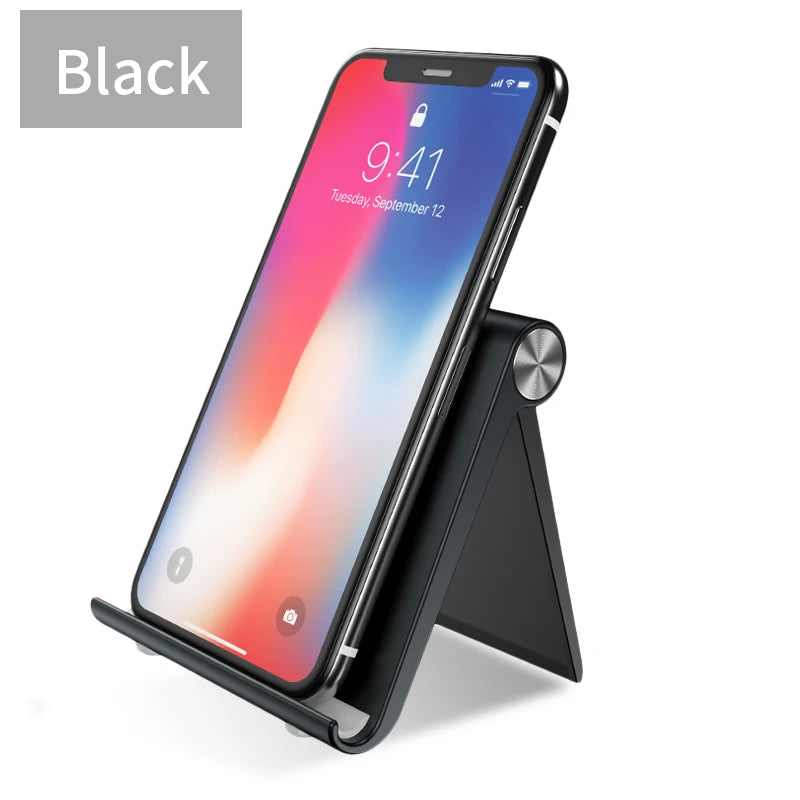 Phone Holder Stand - Portable Desk Mount for iPhone & Tablets