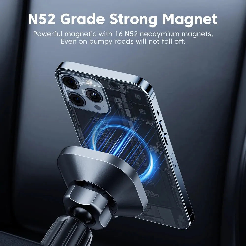 Toocki Magnetic Car Wireless Charger - 15W Fast Charging Mount