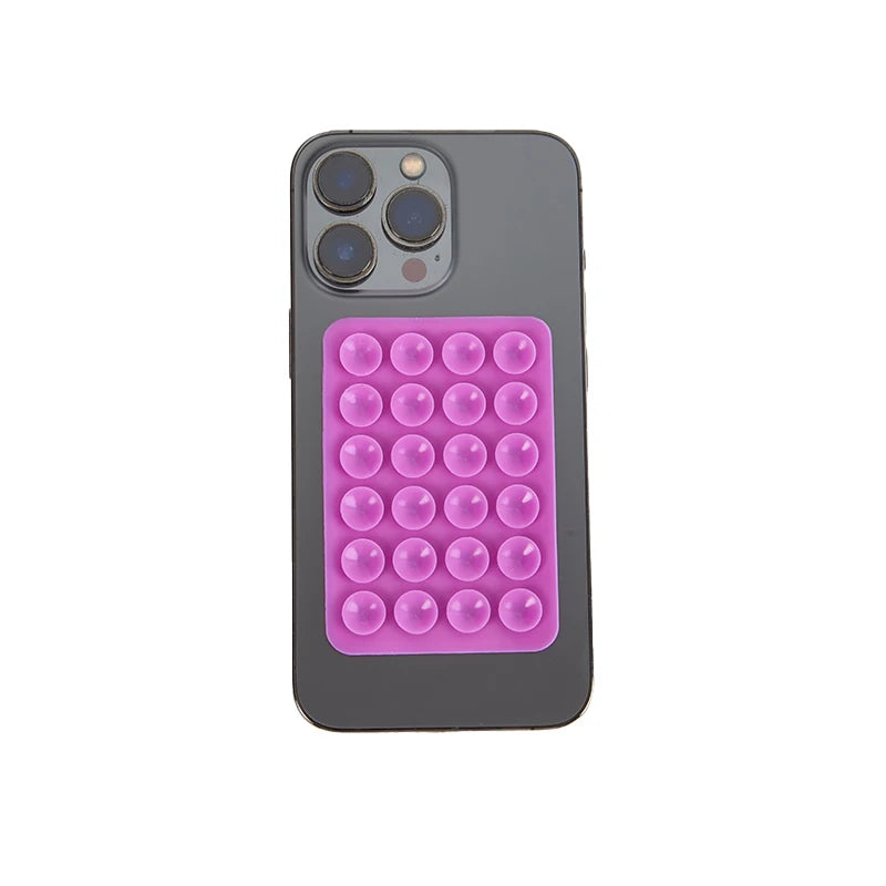 1PC Double Side Silicone Suction Pad For Mobile Phone Fixture Suction Cup Backed Adhesive Silicone Rubber Sucker Pad For Fixing